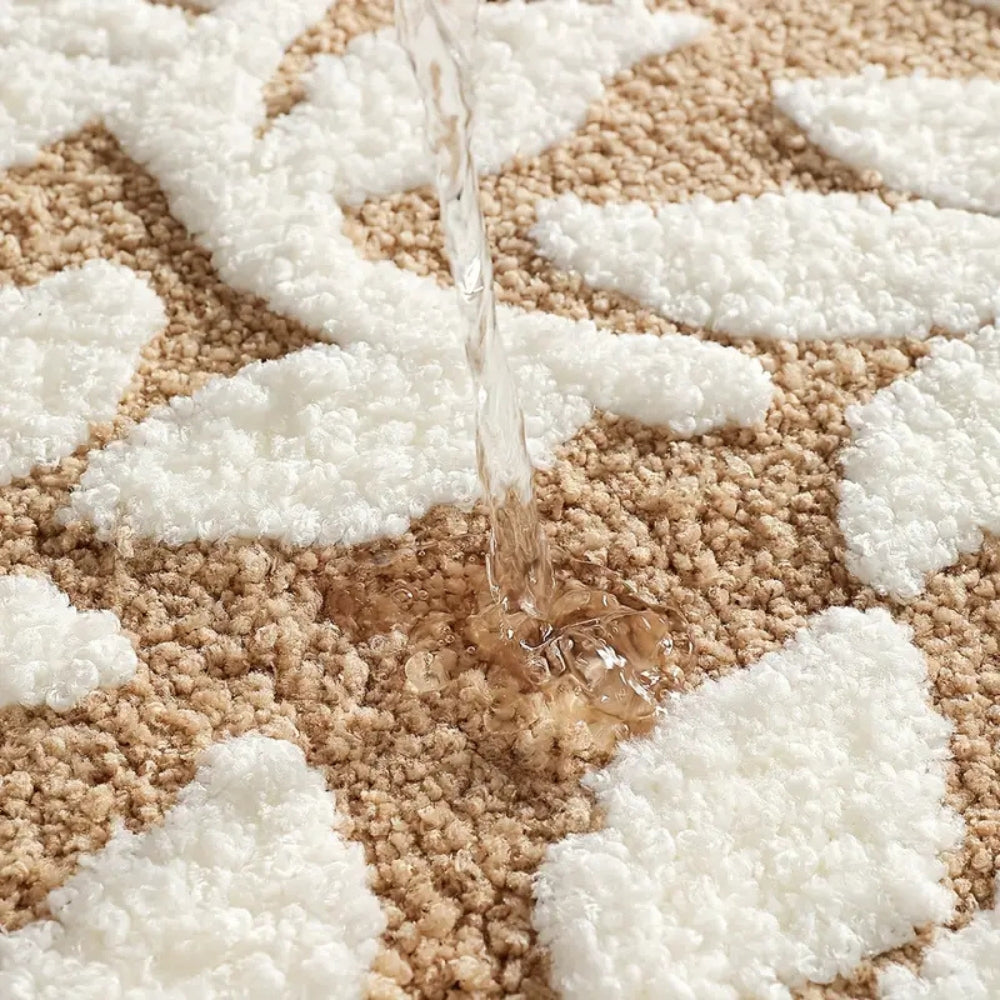 Tapis de bain Zyphire motif feuilles