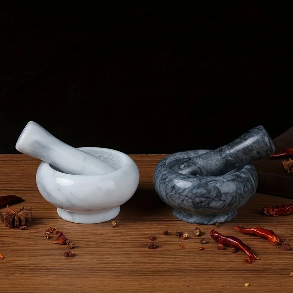 Set mortier et pilon en marbre