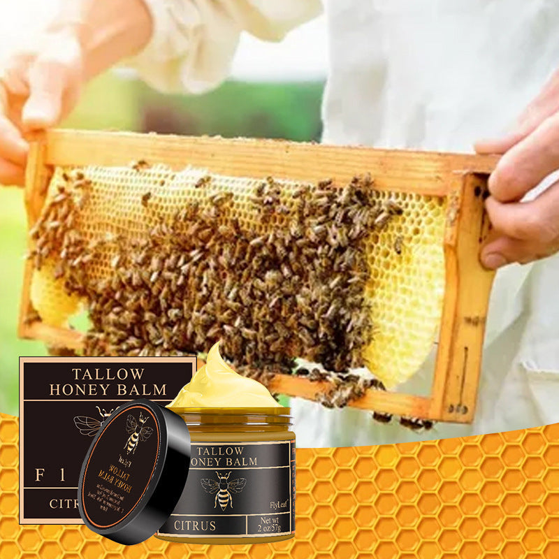 Crème Visage au Suif de Bœuf, Cire d'Abeille & Miel – Soin Nourrissant