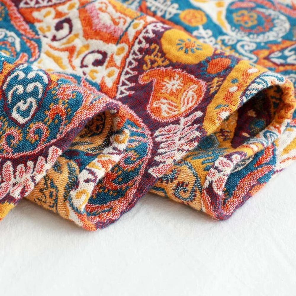 Serviette vintage éclectique