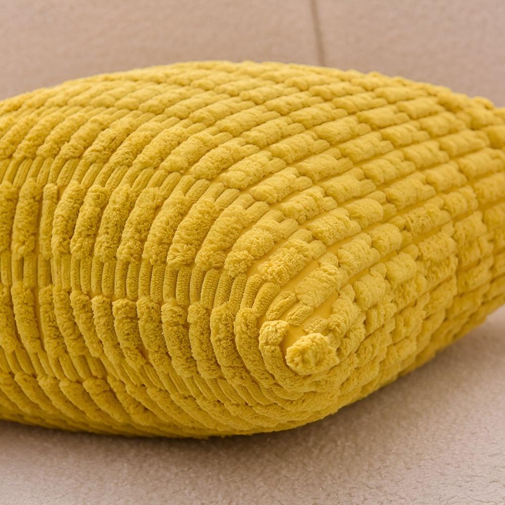 Housses de coussin moelleuses nervurées