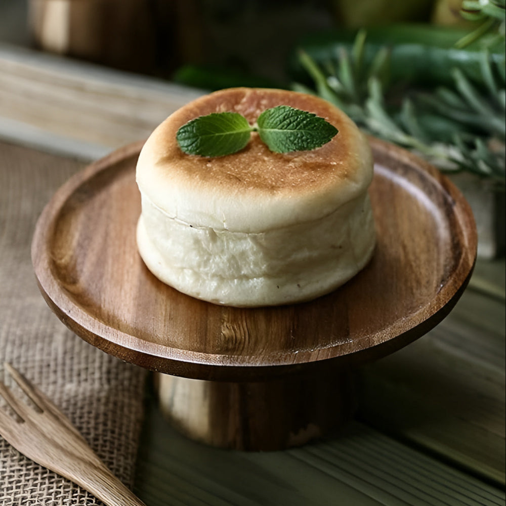 Présentoir à gâteau sur pied en bois