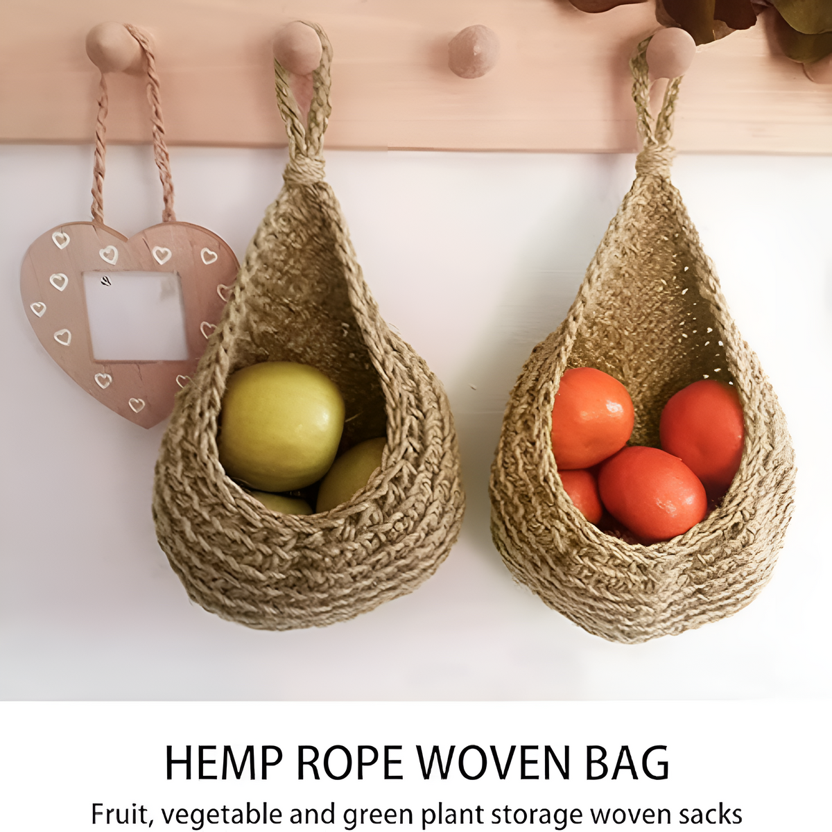 Panier suspendu boho fait main