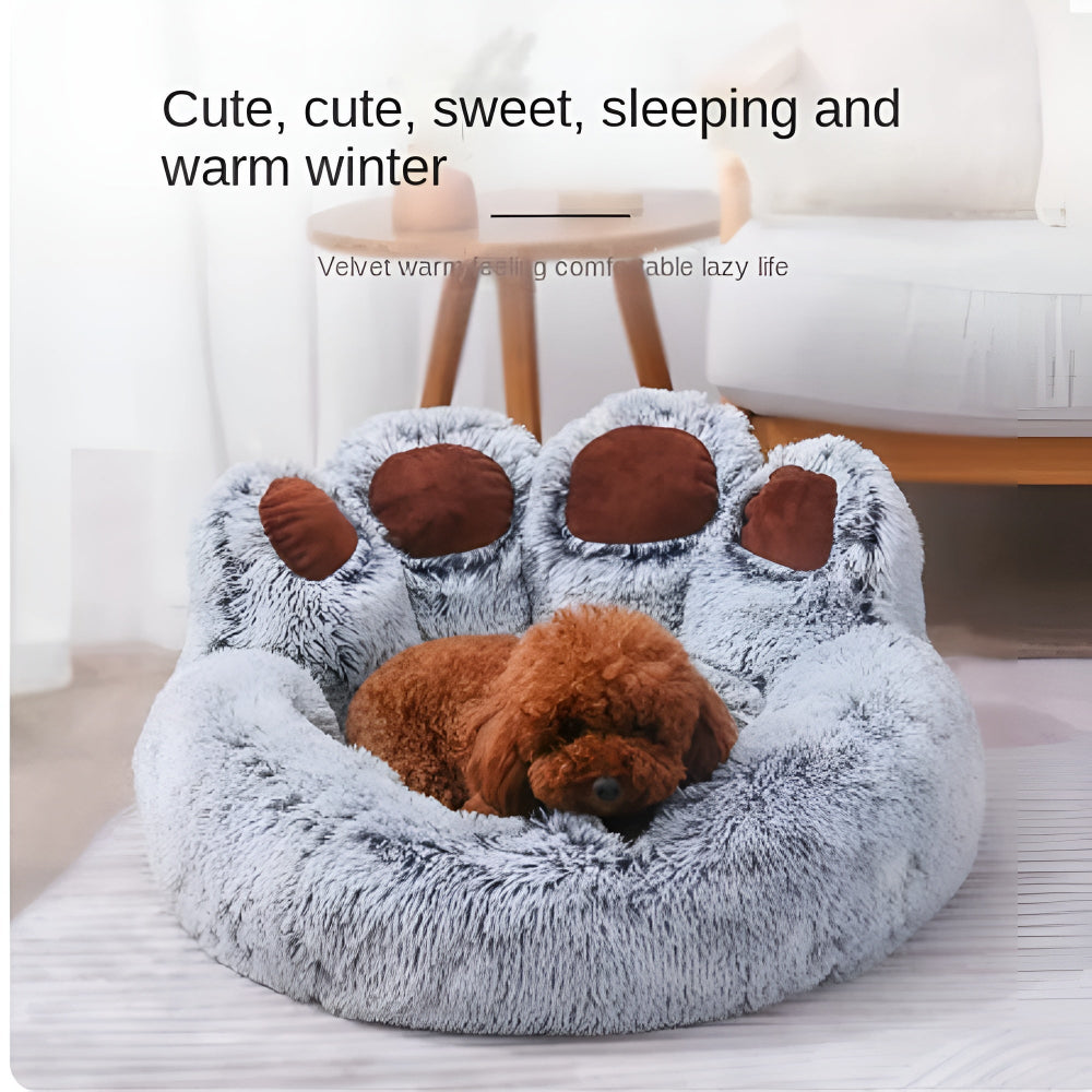 Panier pour animaux en forme de patte