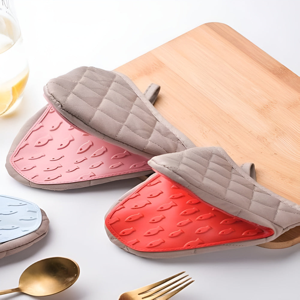 Maniques matelassées en silicone