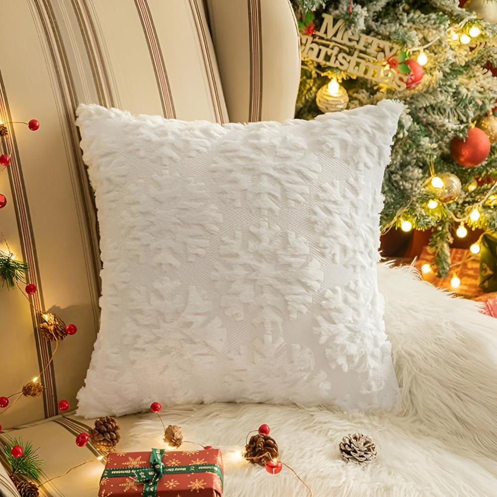 Housses de coussin flocons de neige