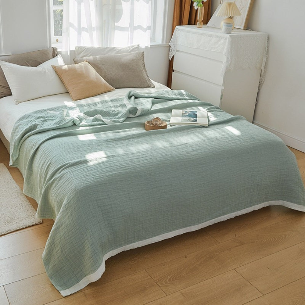 Plaid multicouche en mousseline de coton