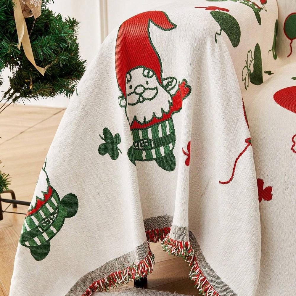 Housse de canapé de Noël lutin