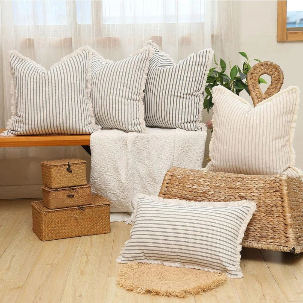 Housse de coussin style scandinave