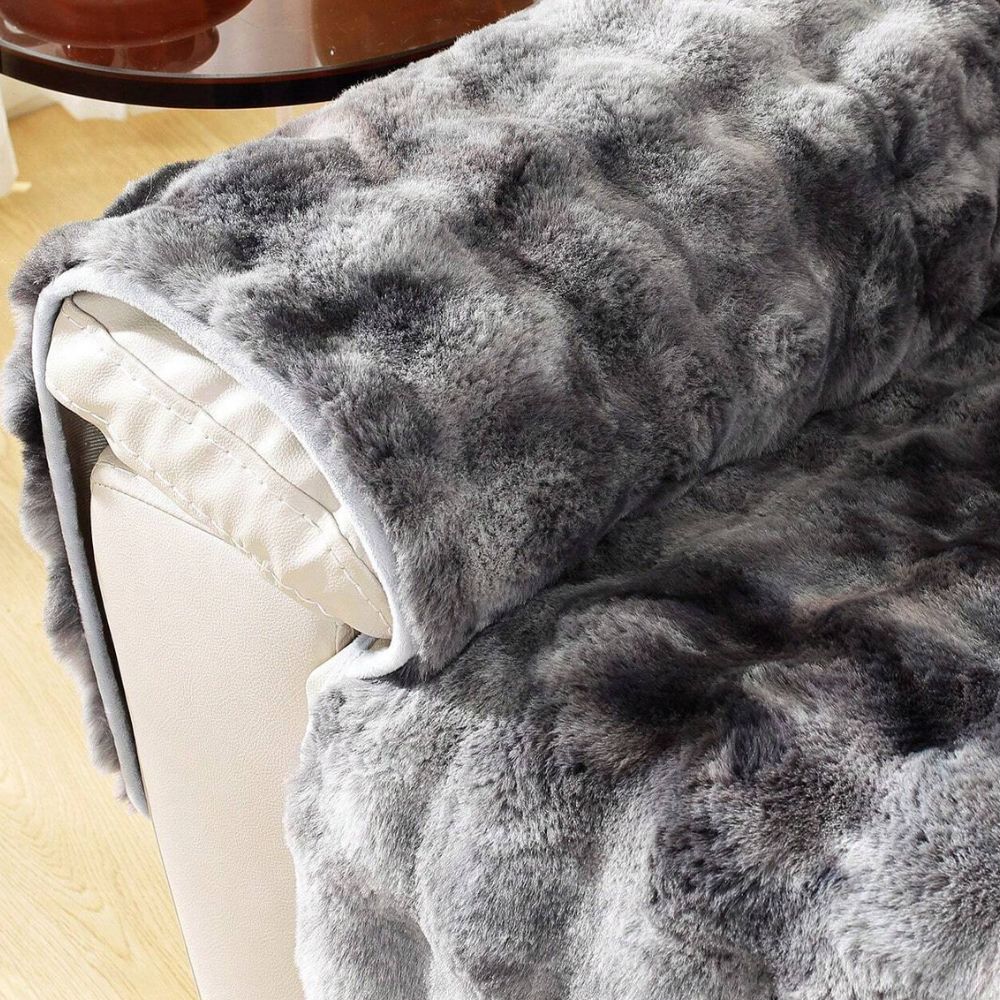Housse de fauteuil relax en velours moelleux