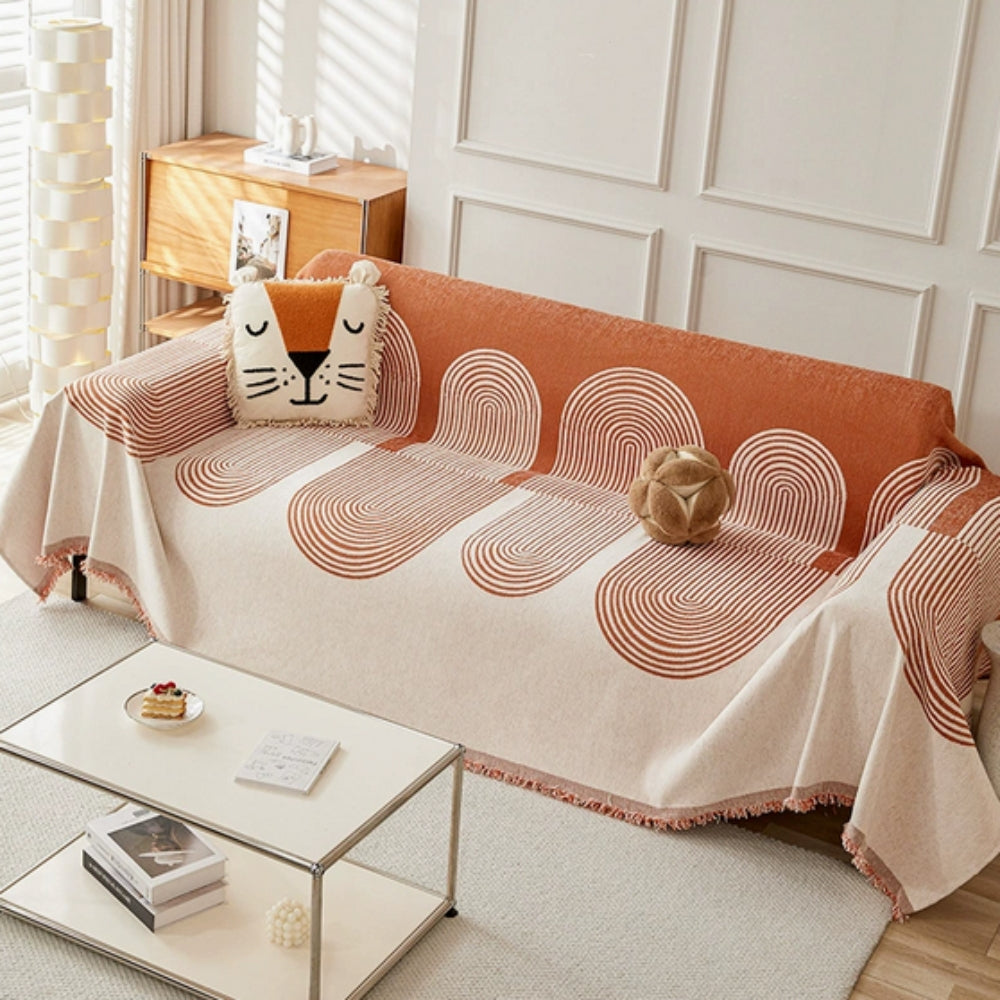 Housse de canapé en chenille Lyra