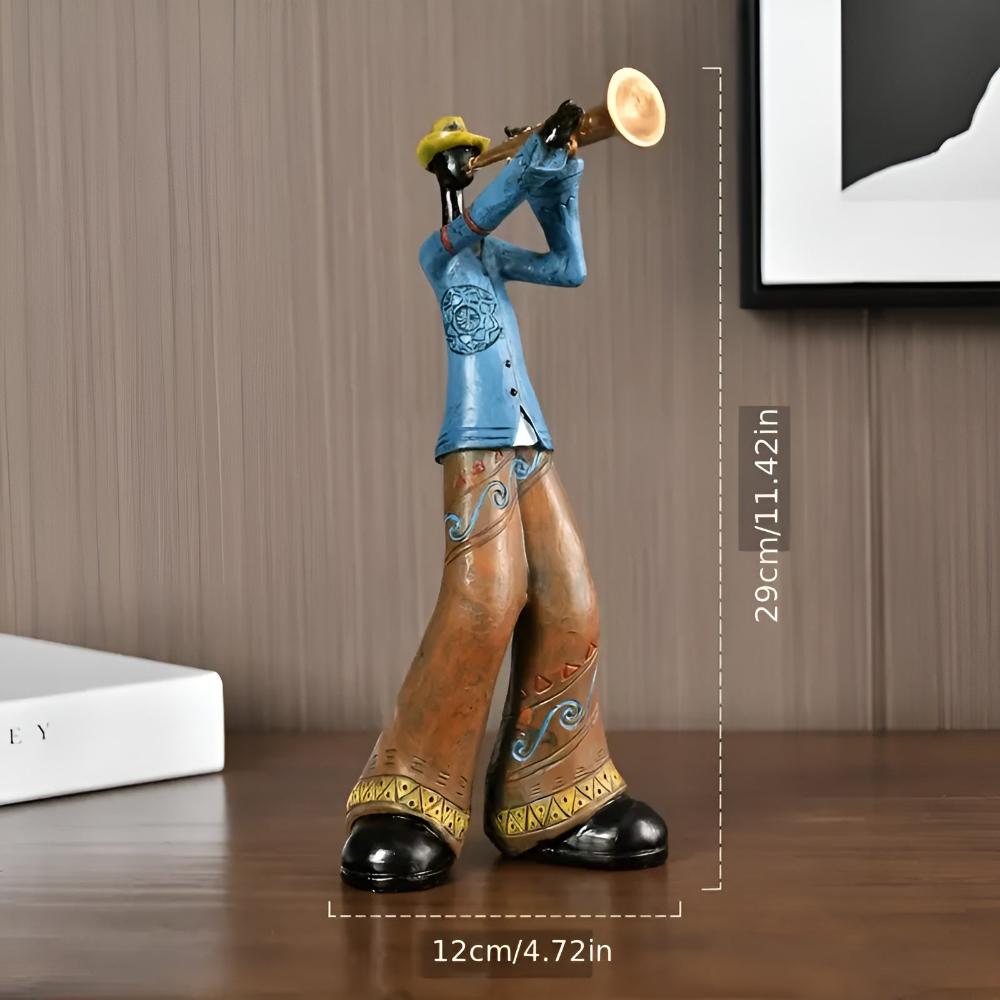 Figurine groupe de jazz en résine