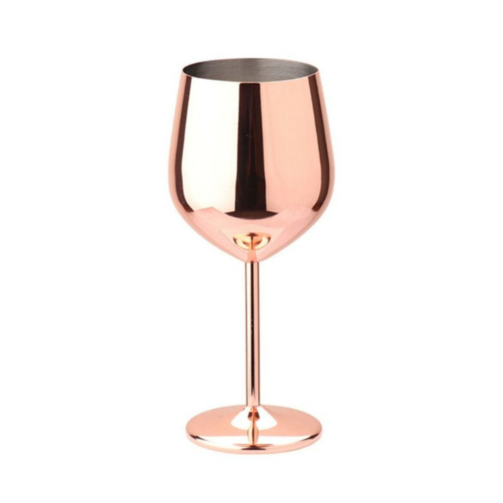 Verre à vin en inox brillant