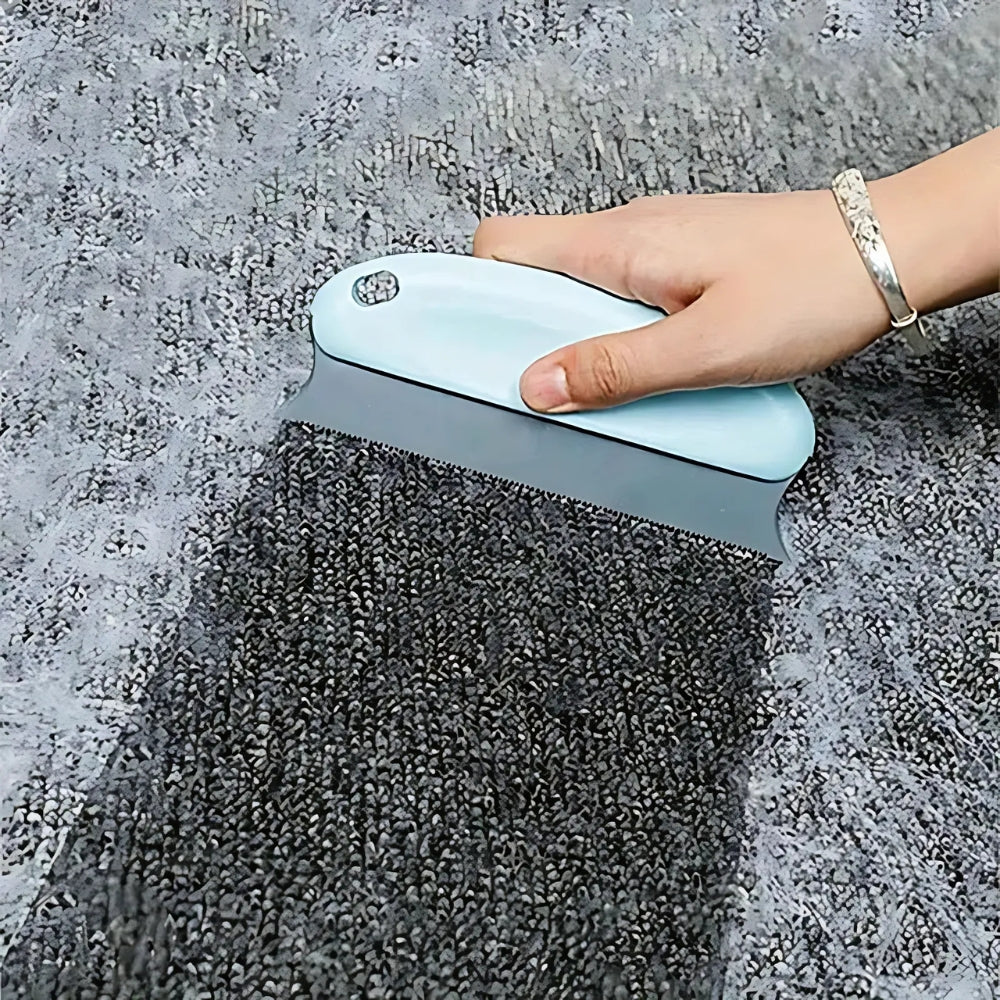 Brosse anti-poils pour animaux – Bleu ciel