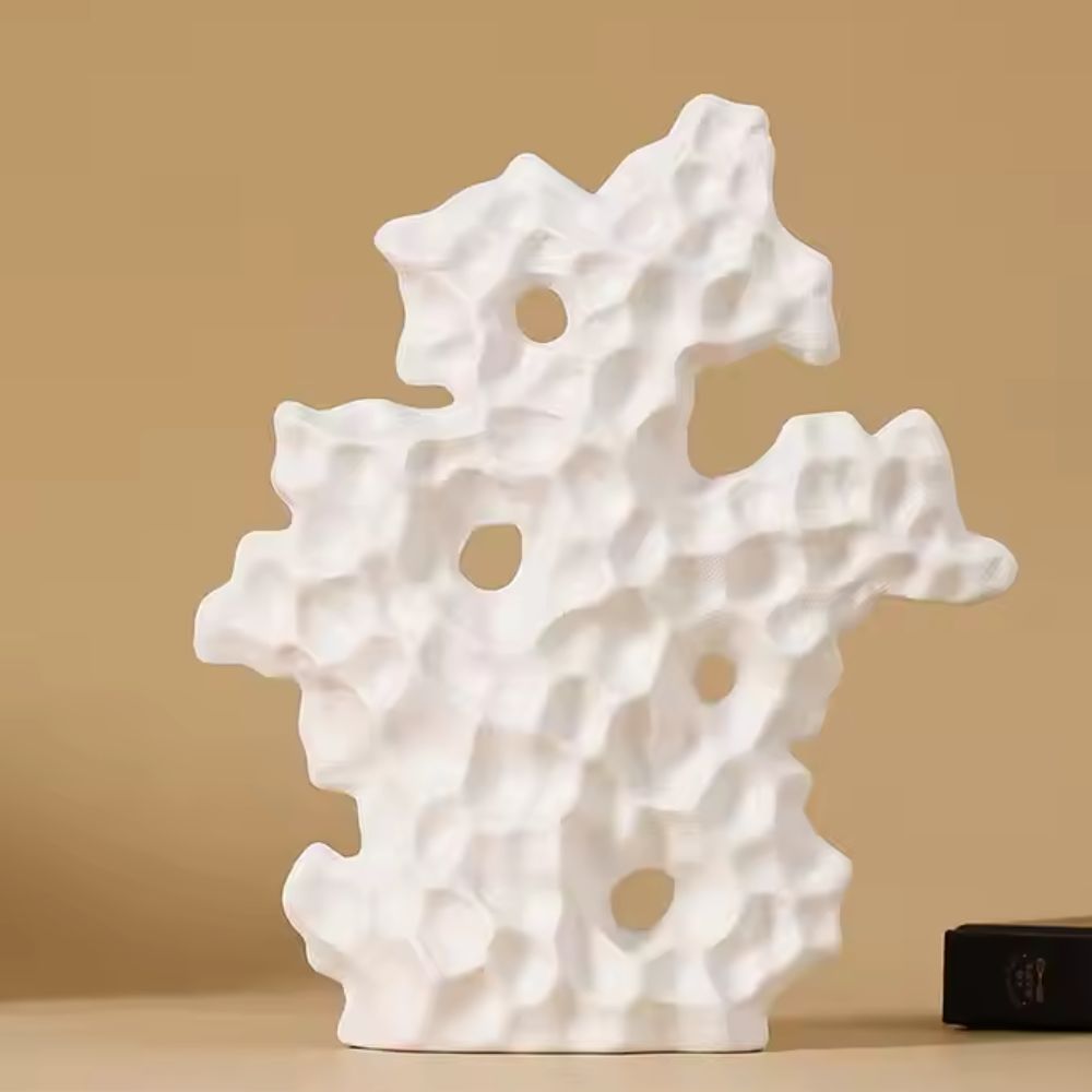 Sculpture corail en céramique