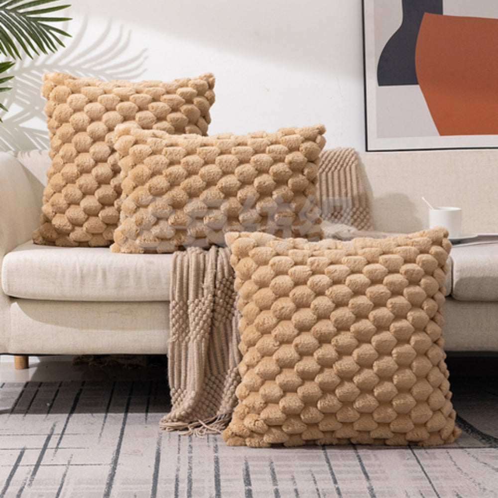 Housse de coussin marshmallow moelleuse