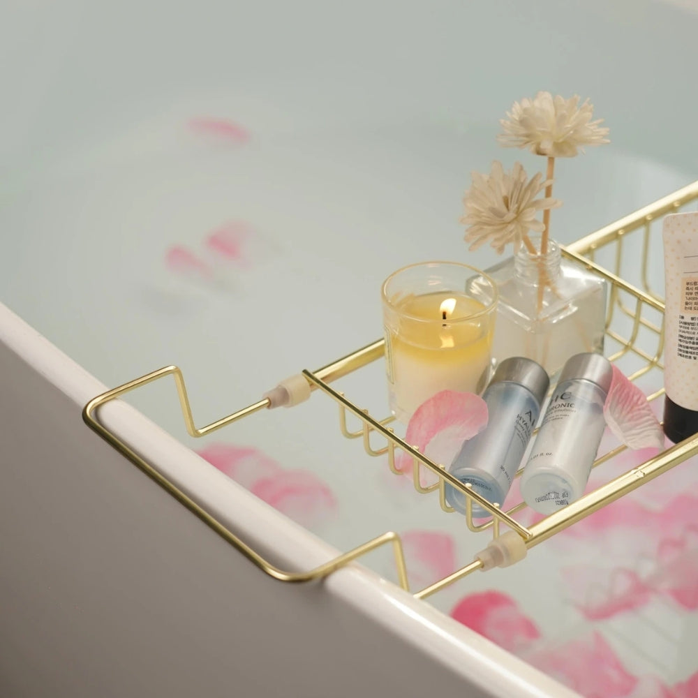 Plateau de baignoire réglable en inox