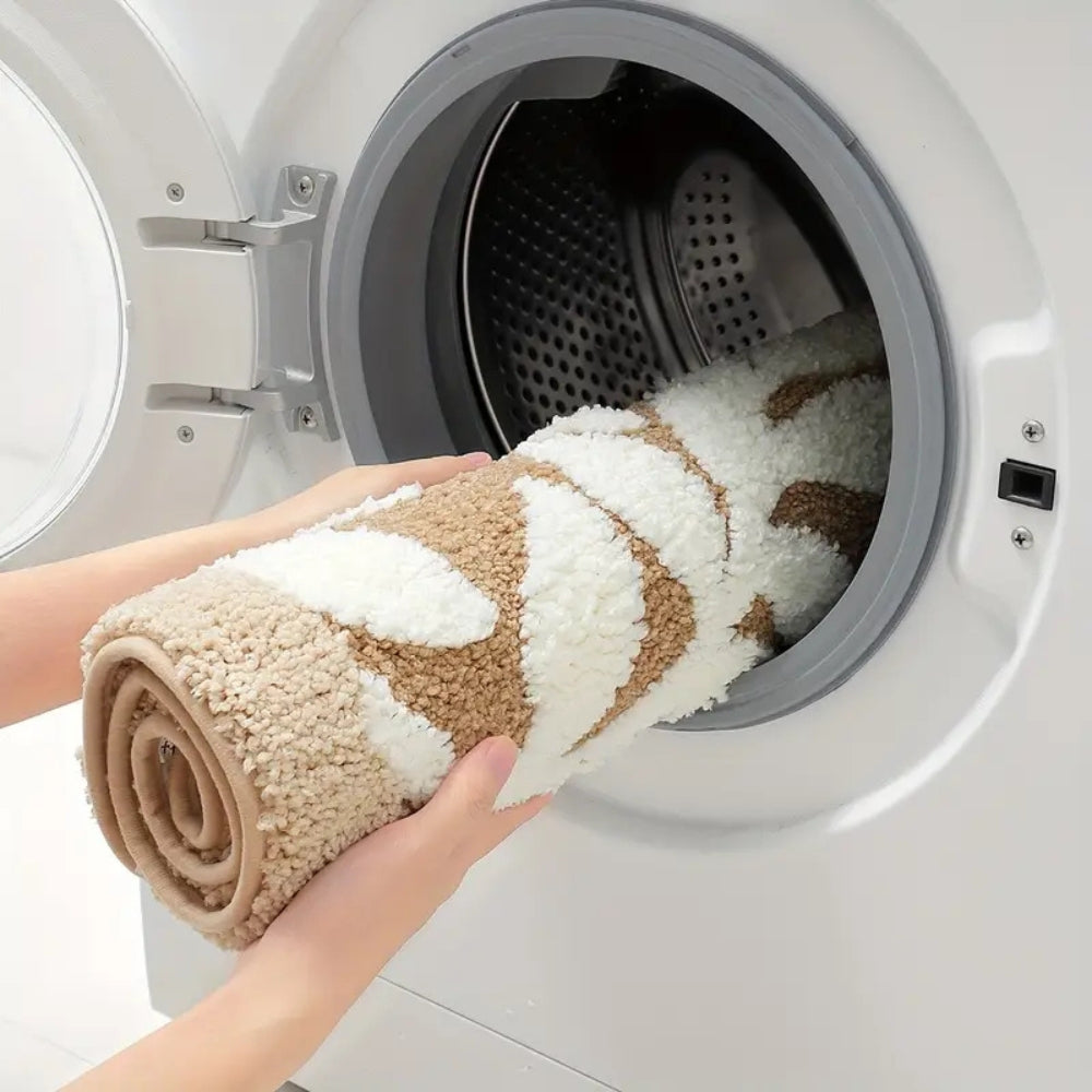 Tapis de bain Zyphire motif feuilles