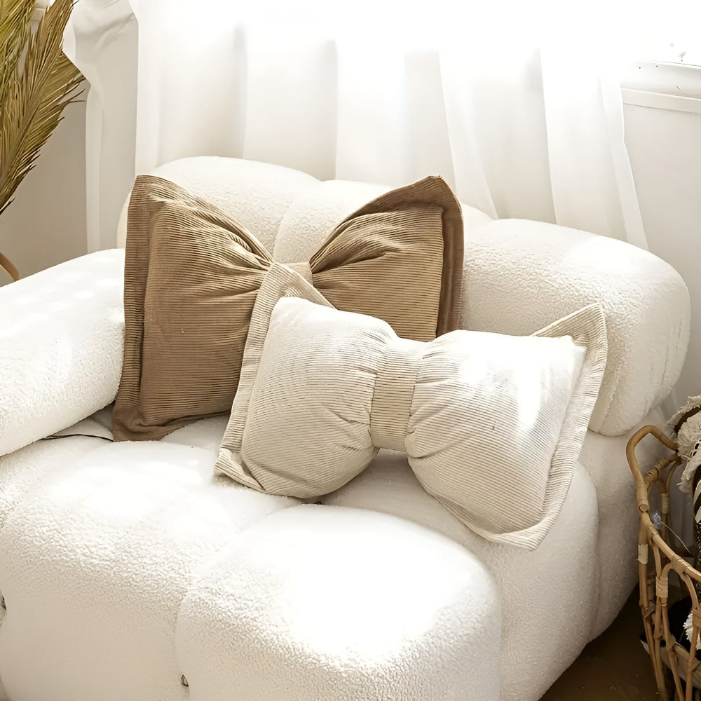 Coussin décoratif nœud