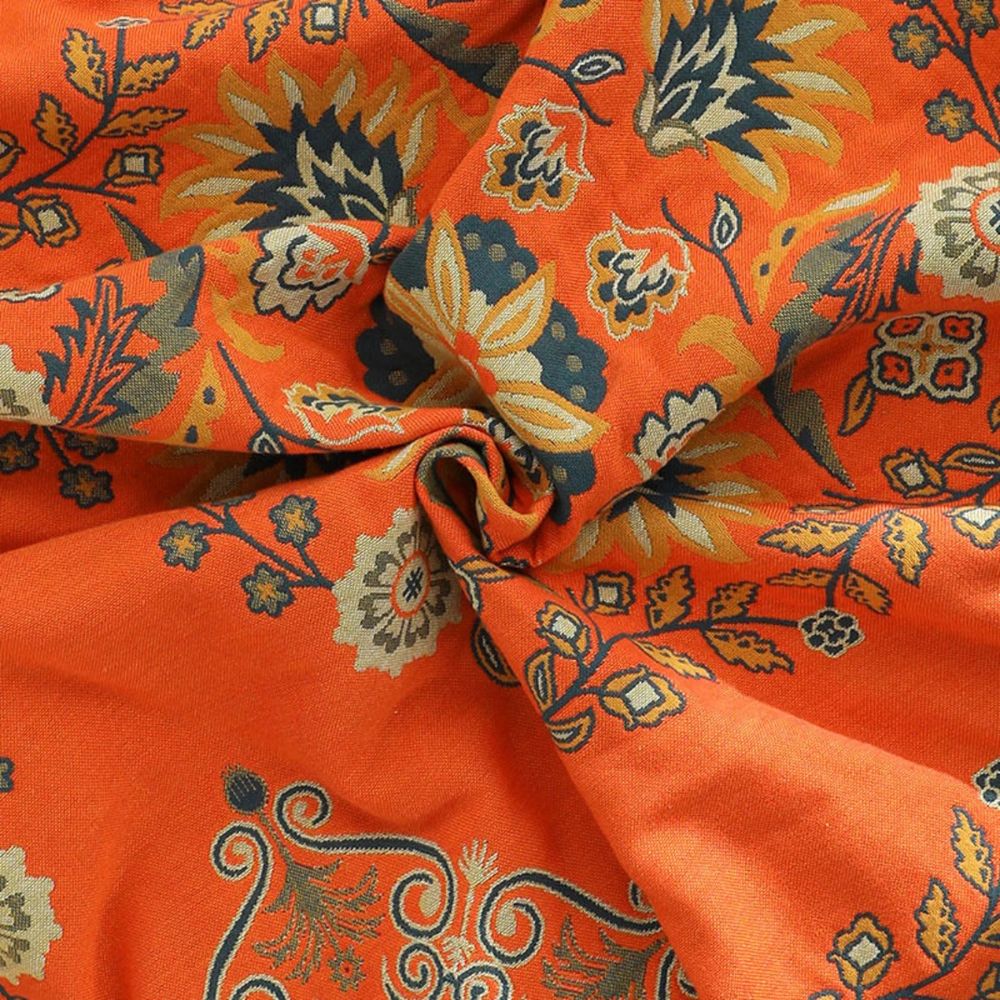 Plaid réversible en coton Marigold