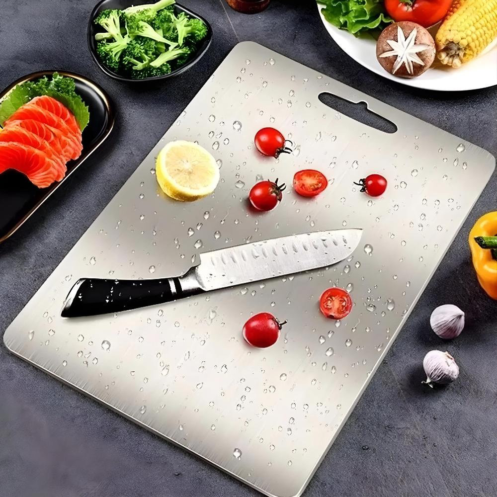 Planche à découper premium en inox