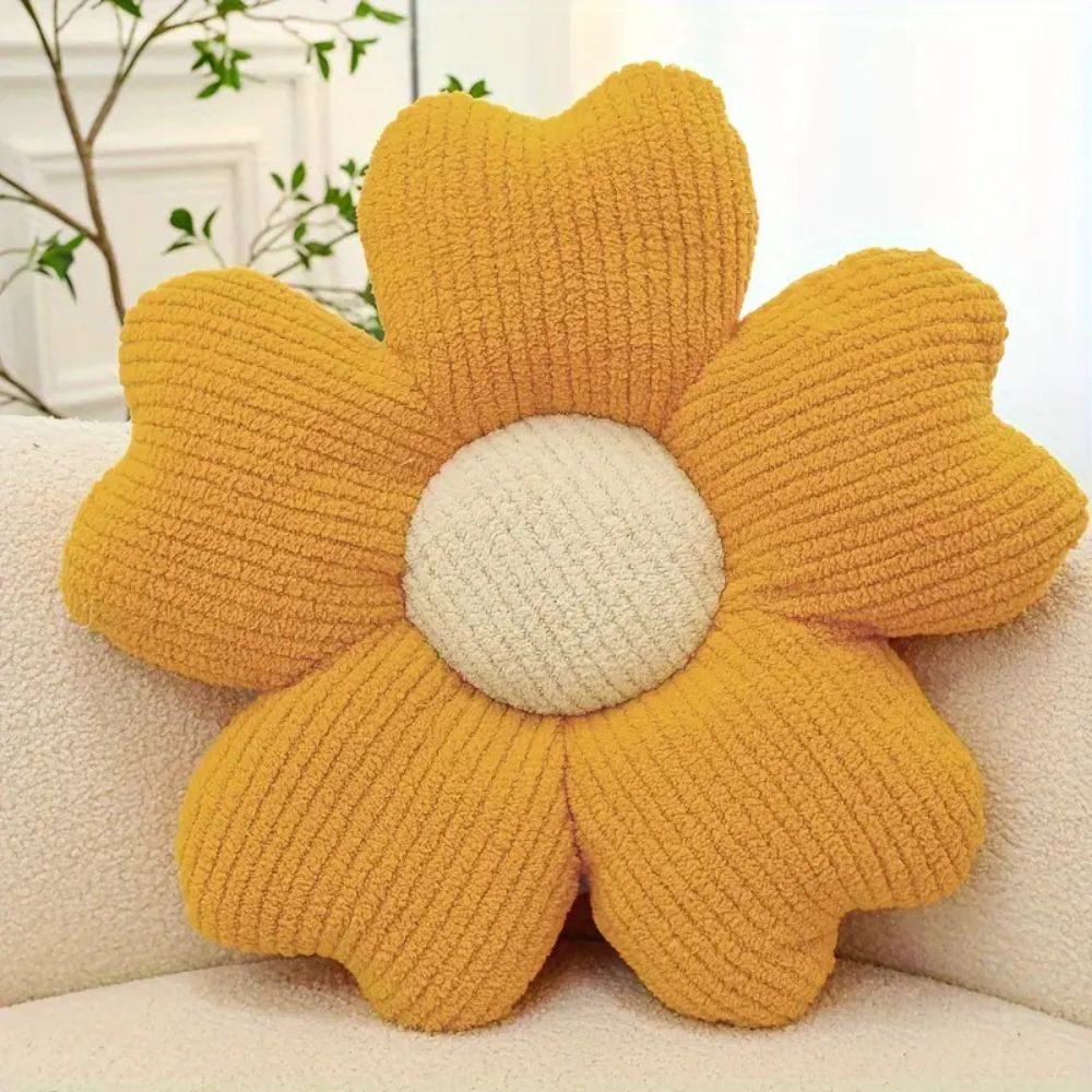 Coussin en forme de fleur épanouie