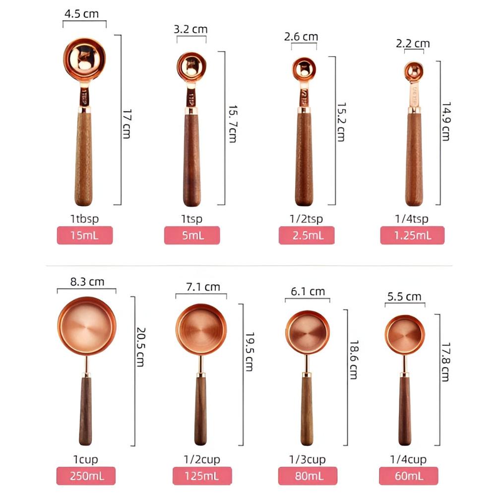 Set de mesure en cuivre Gleam