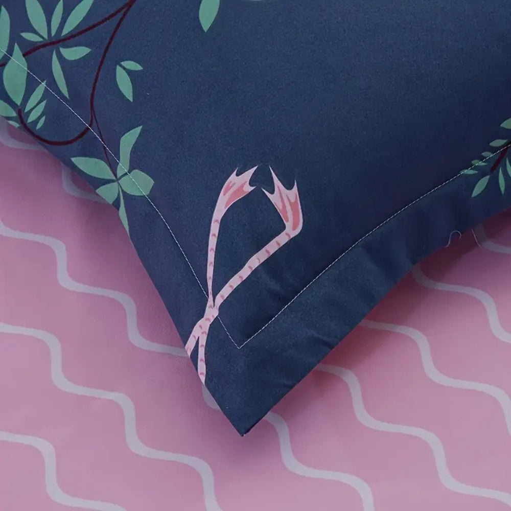 Flamingo Oasis | Parure de couette 3 pièces