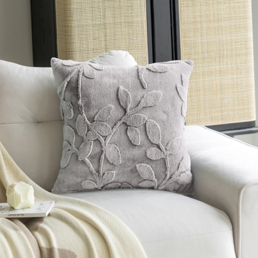 Housse de coussin motif branches