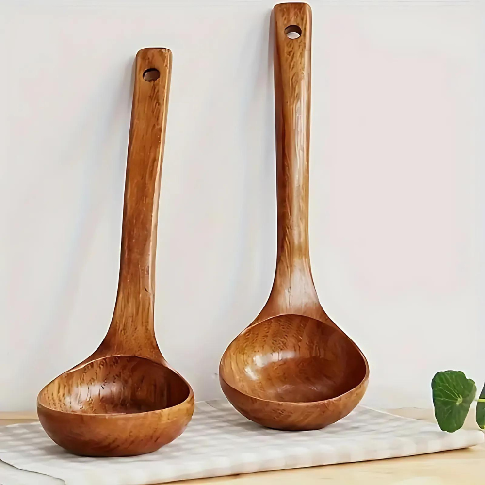 Cuillère à soupe en bois naturel – 1 pièce