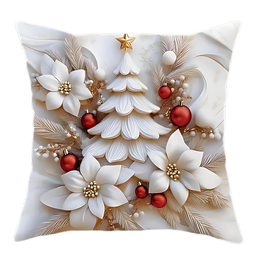 Housses de coussin de Noël en velours | Lot de 4