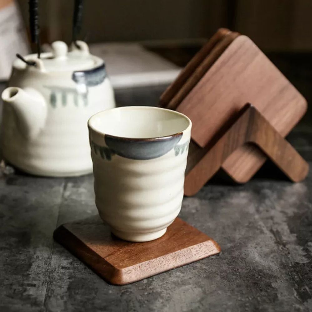 Set de sous-verres empilables en bois | 6 pièces