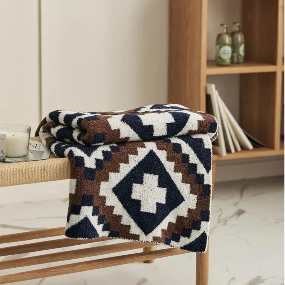 Plaid tricoté Sierra Peaks