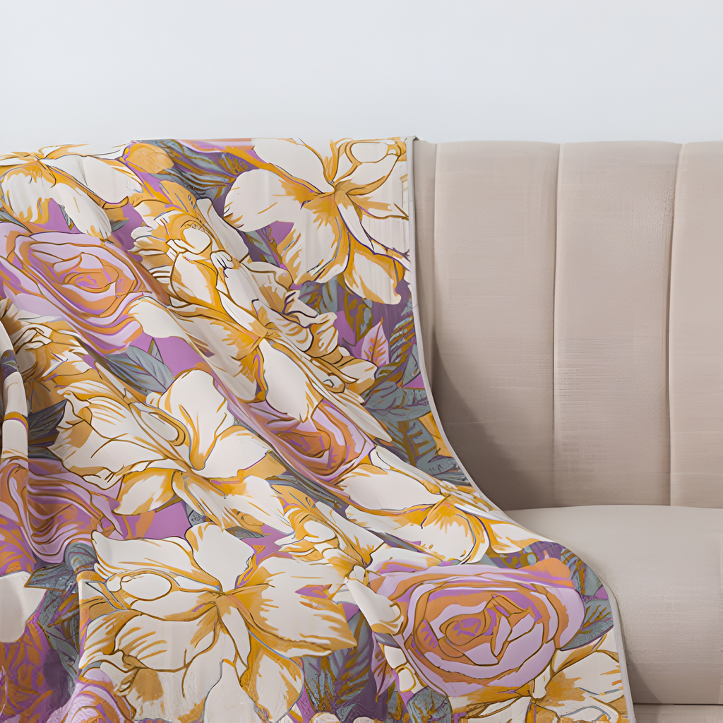Serviette de bain en coton Serene Rose