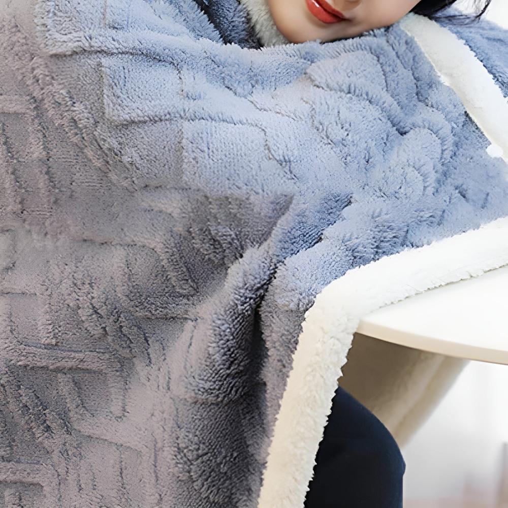Plaid cape moelleux