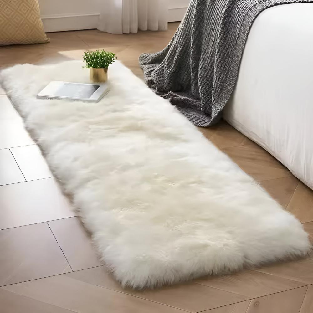 Housse de canapé en fausse fourrure moelleuse
