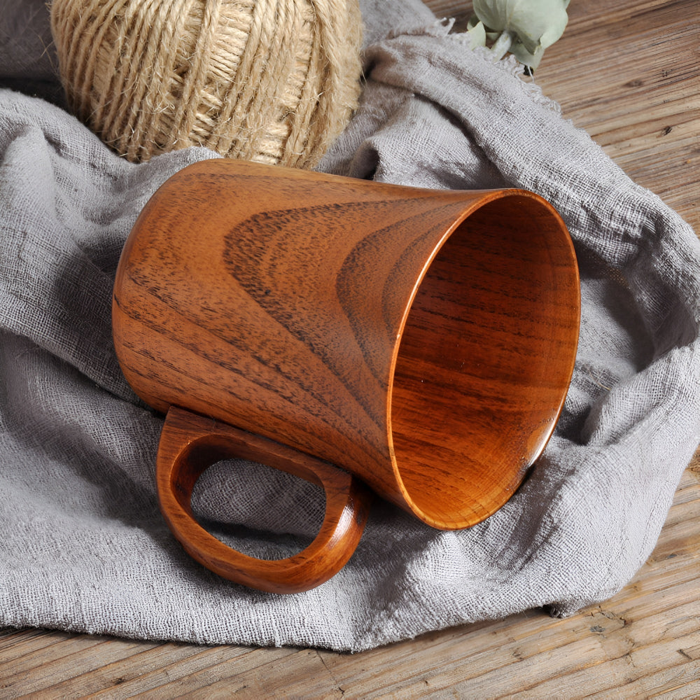 Mug en bois rustique style japonais