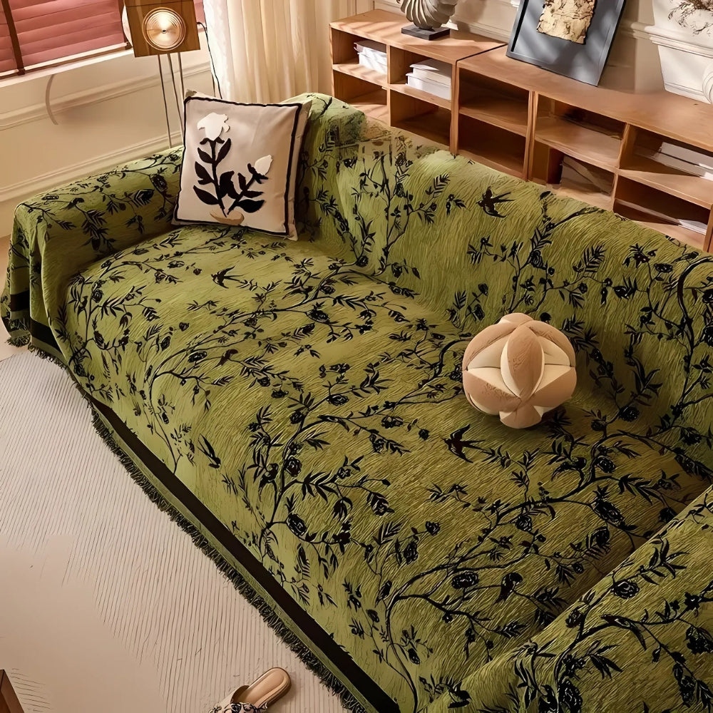 Housse de canapé élégante en chenille Ormel