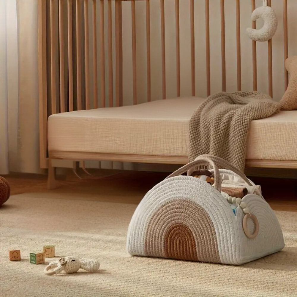 Organisateur de rangement bébé tons neutres