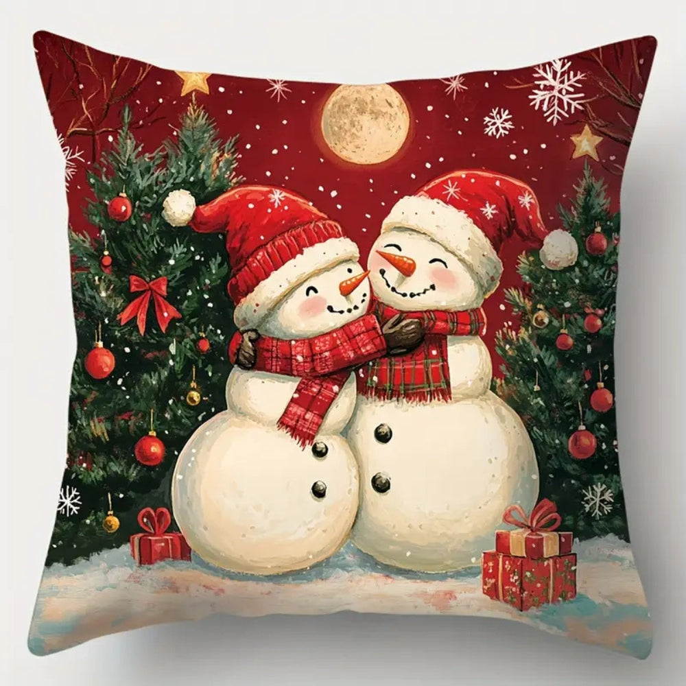 Housse de coussin traîneau du Père Noël
