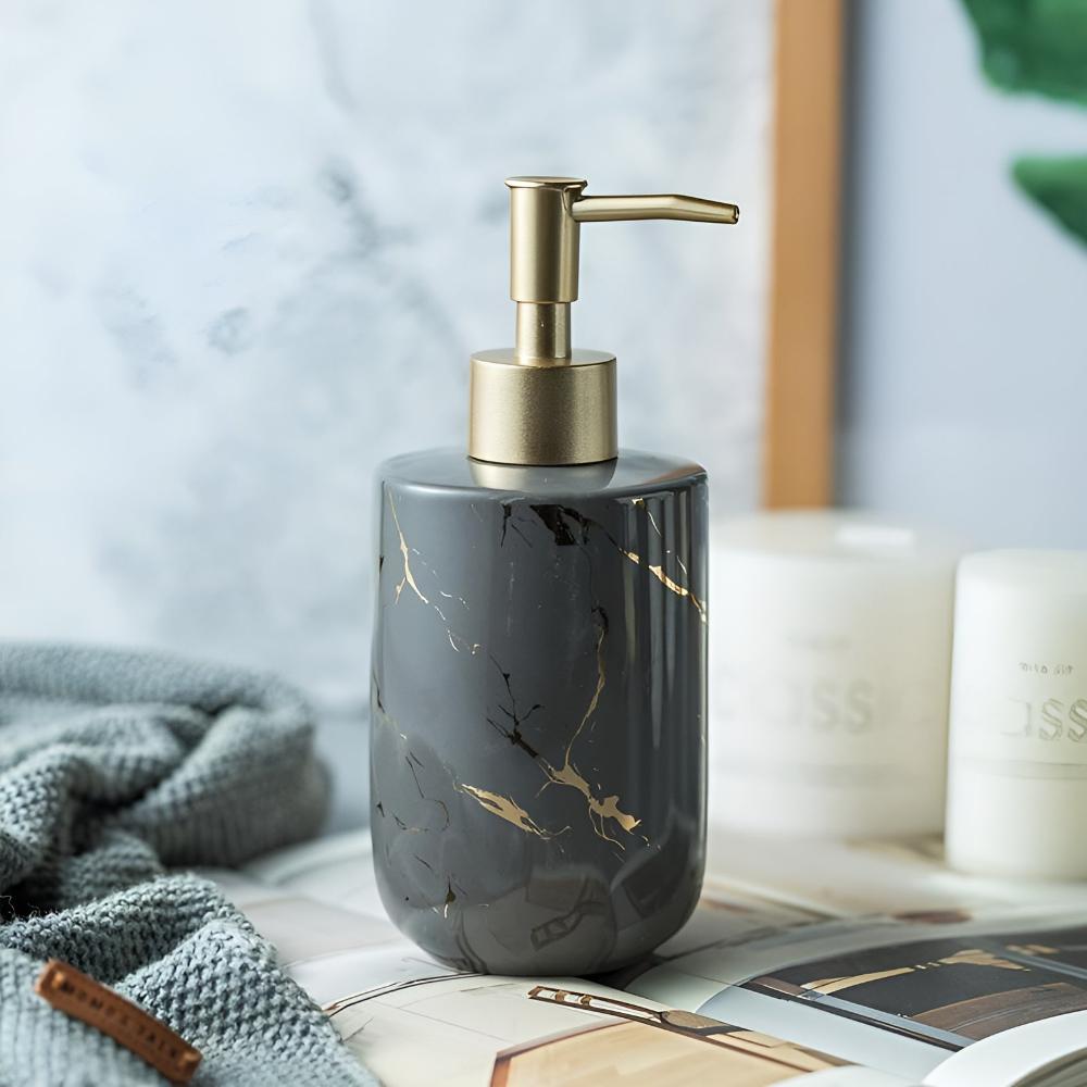 Distributeur luxueux marbre et or