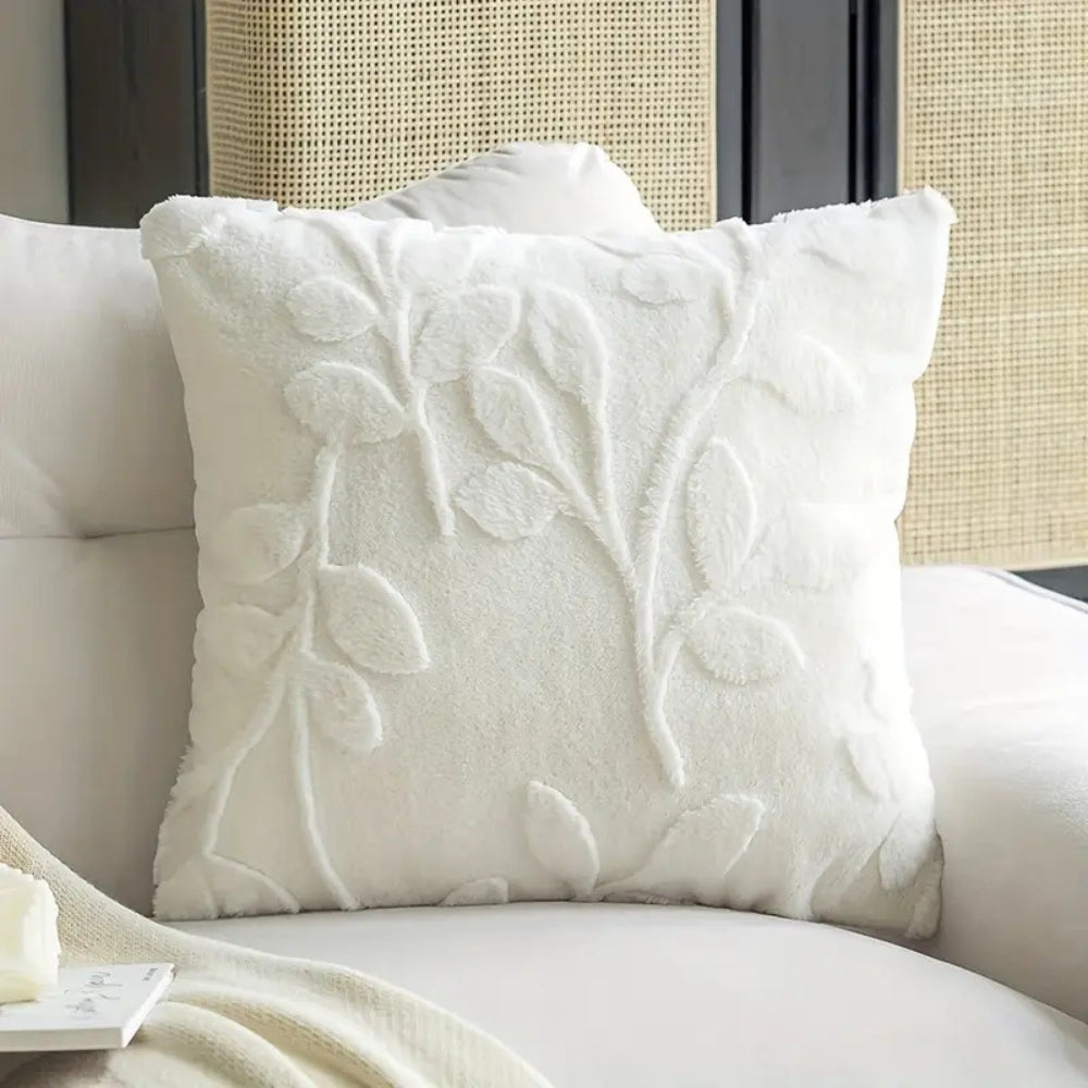 Housse de coussin motif branches