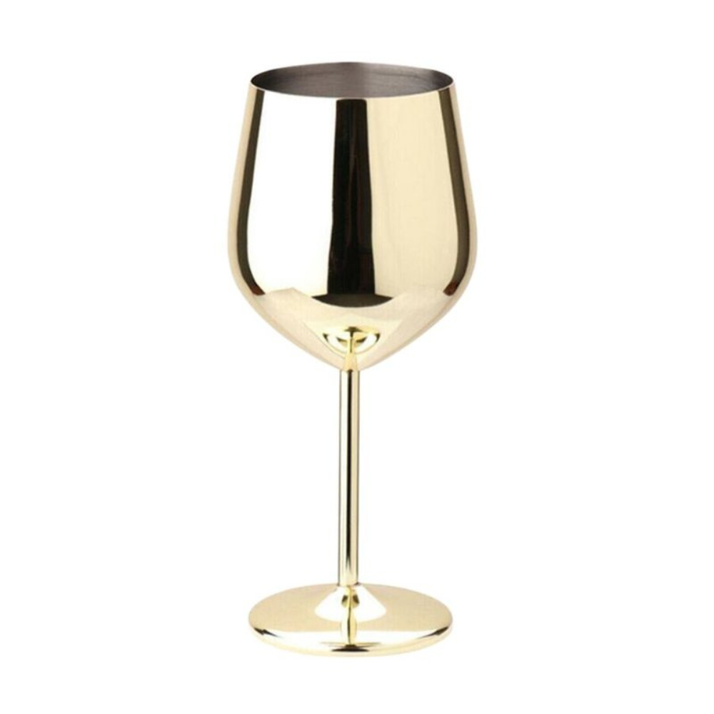Verre à vin en inox brillant
