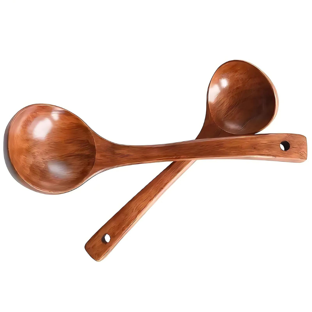Cuillère à soupe en bois naturel – 1 pièce