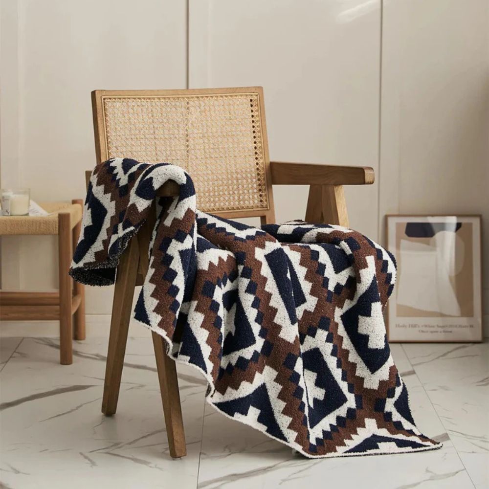 Plaid tricoté Sierra Peaks