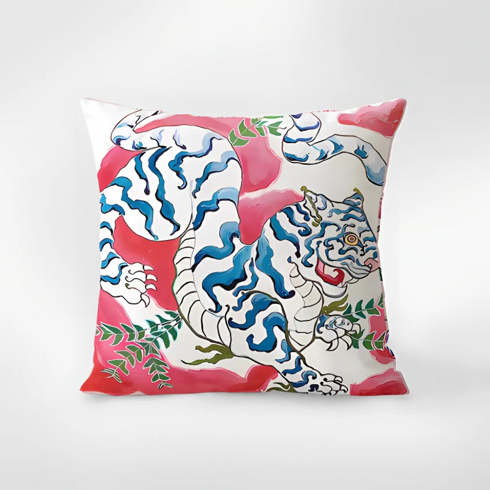 Housse de coussin tapisserie zèbre