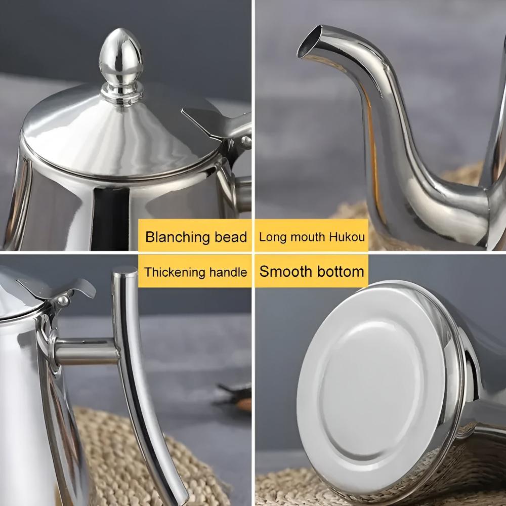 Bouilloire en inox avec filtre intégré