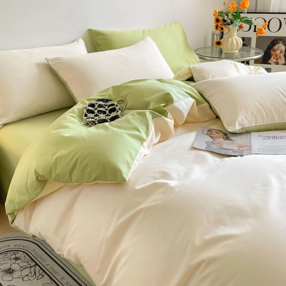Parure de couette en coton Lustova | 3 pièces