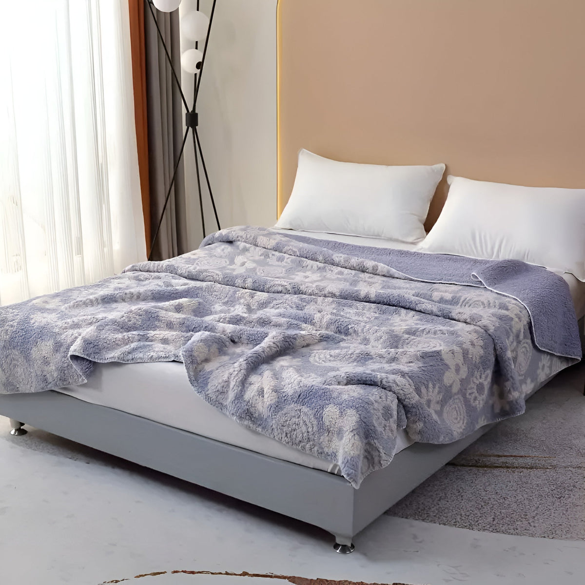 Plaid douillet Lavender Bloom