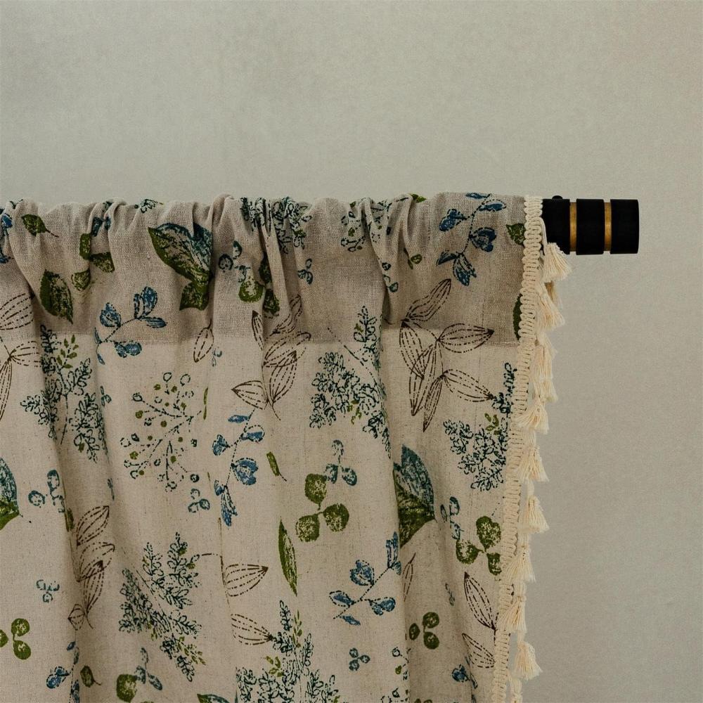 Rideaux voile fleurs des champs